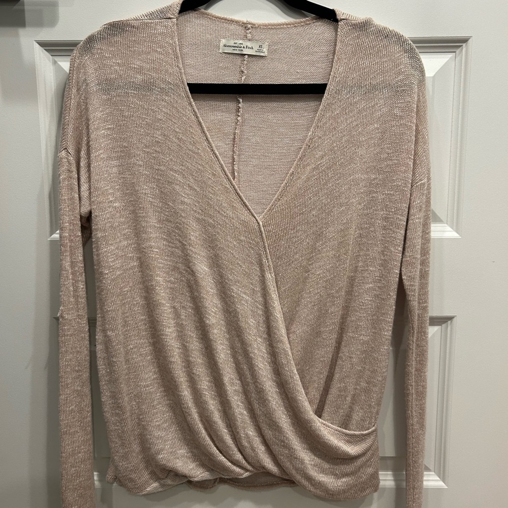 Womens Abercrombie Cross Front Sweater Size XS